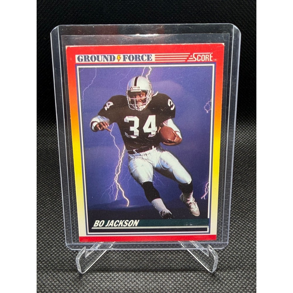1990 Score Ground Force Bo Jackson 330 Los Angeles Raiders Football Card NM+